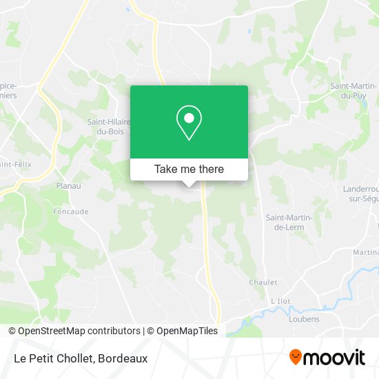 Mapa Le Petit Chollet