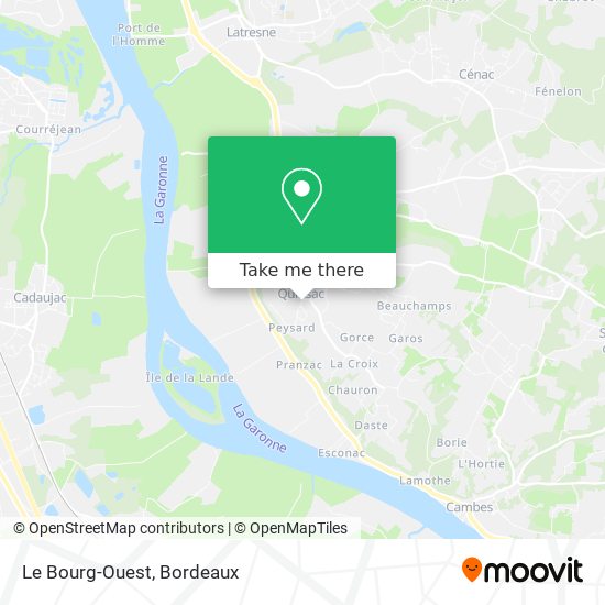 Mapa Le Bourg-Ouest