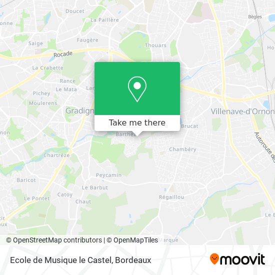 Ecole de Musique le Castel map