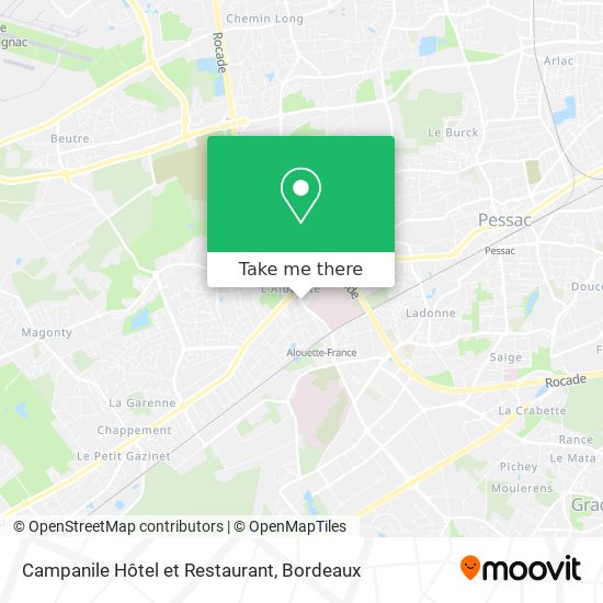 Campanile Hôtel et Restaurant map