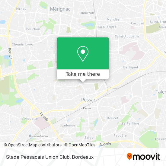 Stade Pessacais Union Club map