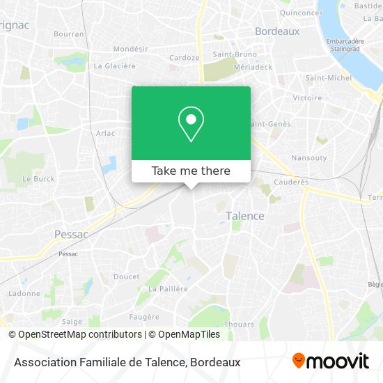 Association Familiale de Talence map