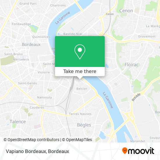 Vapiano Bordeaux map