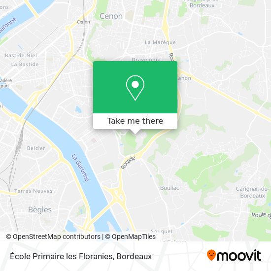 Mapa École Primaire les Floranies