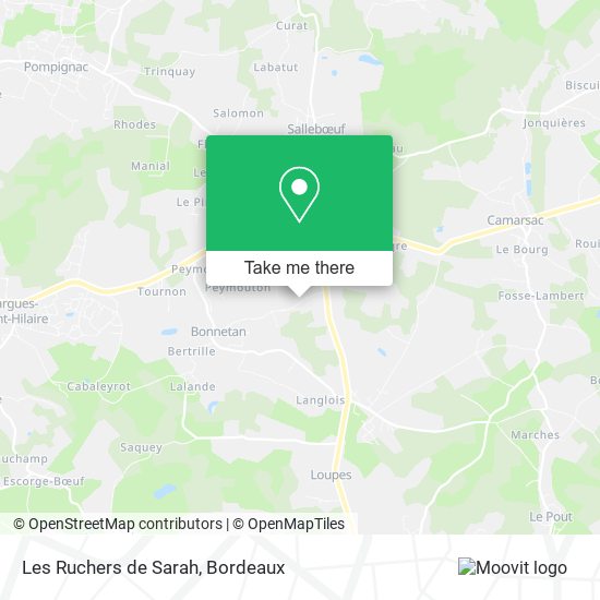 Les Ruchers de Sarah map