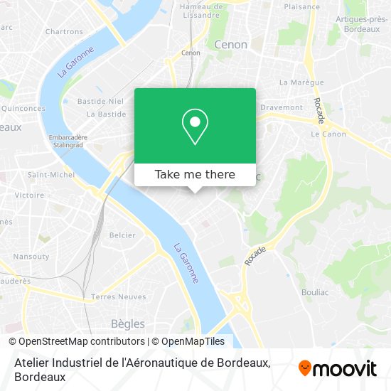Atelier Industriel de l'Aéronautique de Bordeaux map