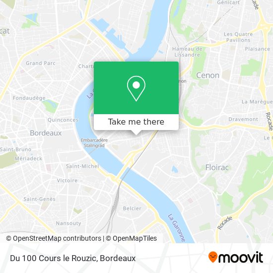 Du 100 Cours le Rouzic map