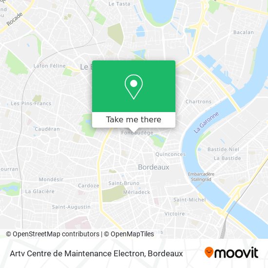 Artv Centre de Maintenance Electron map