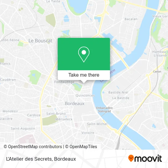 L'Atelier des Secrets map