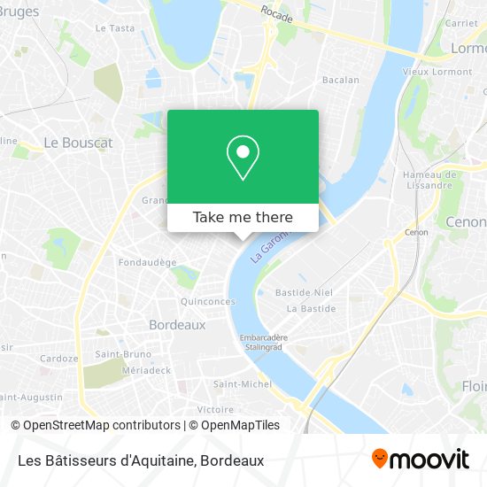 Les Bâtisseurs d'Aquitaine map