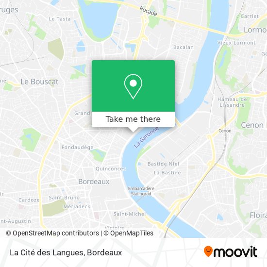 La Cité des Langues map