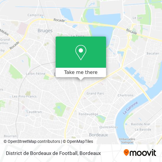 District de Bordeaux de Football map