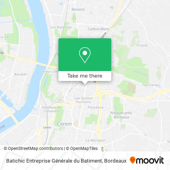 Batichic Entreprise Générale du Batiment map