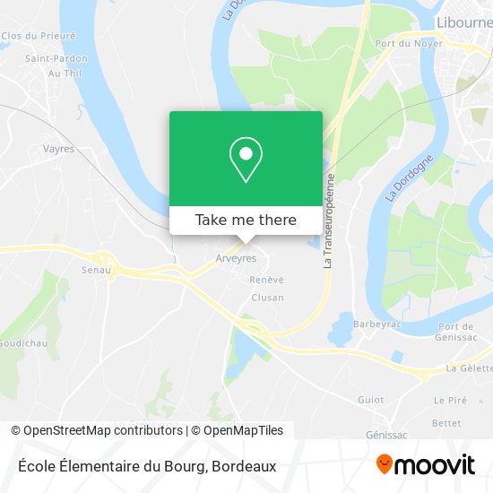 Mapa École Élementaire du Bourg