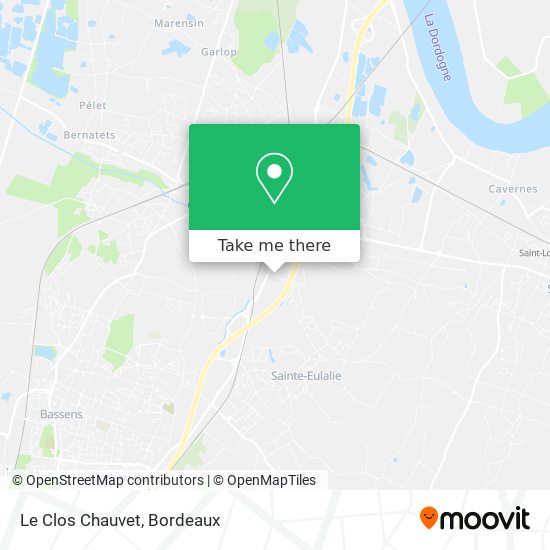 Le Clos Chauvet map