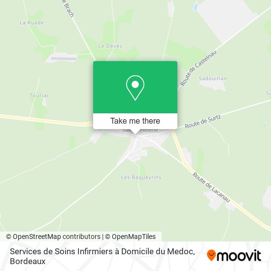 Mapa Services de Soins Infirmiers à Domicile du Medoc