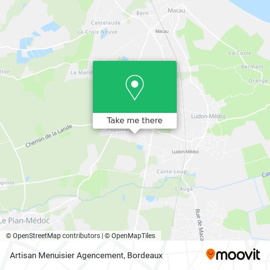Artisan Menuisier Agencement map