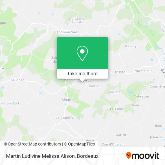 Martin Ludivine Melissa Alison map