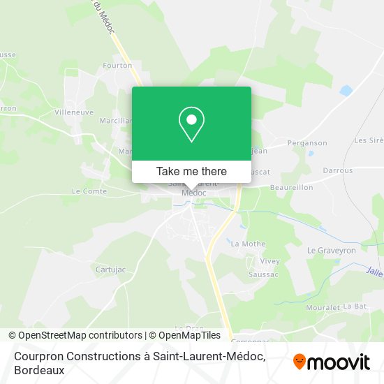 Mapa Courpron Constructions à Saint-Laurent-Médoc
