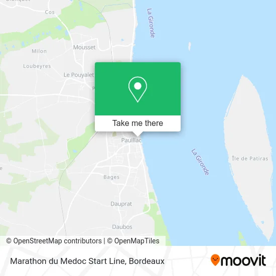 Marathon du Medoc Start Line map