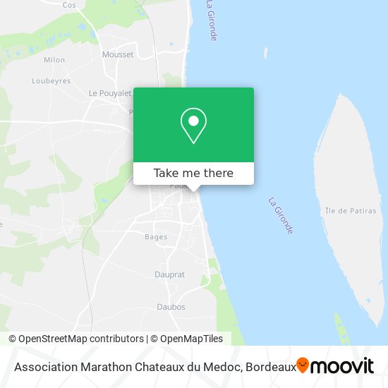 Mapa Association Marathon Chateaux du Medoc