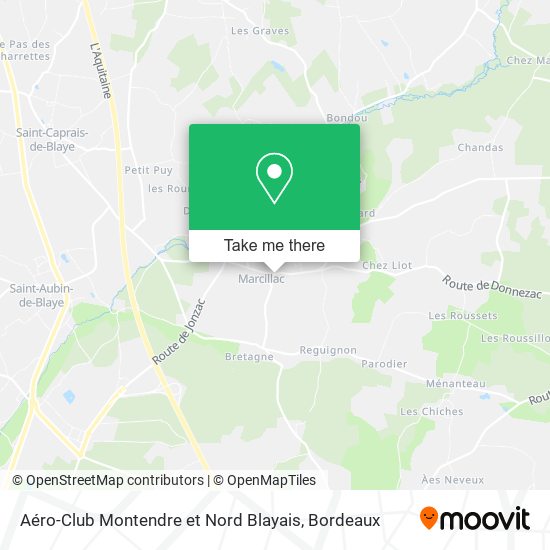 Aéro-Club Montendre et Nord Blayais map