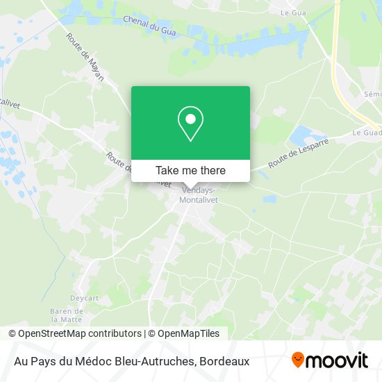 Au Pays du Médoc Bleu-Autruches map