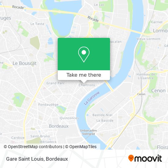 Mapa Gare Saint Louis
