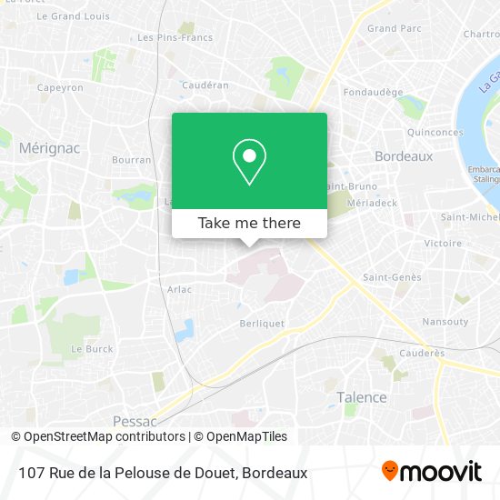 107 Rue de la Pelouse de Douet map