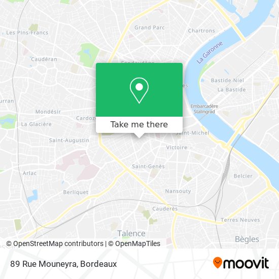 Mapa 89 Rue Mouneyra