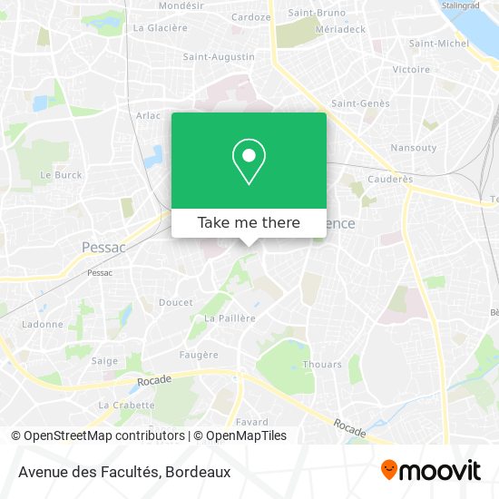 Avenue des Facultés map
