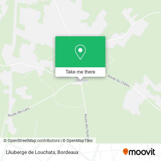 L'Auberge de Louchats map