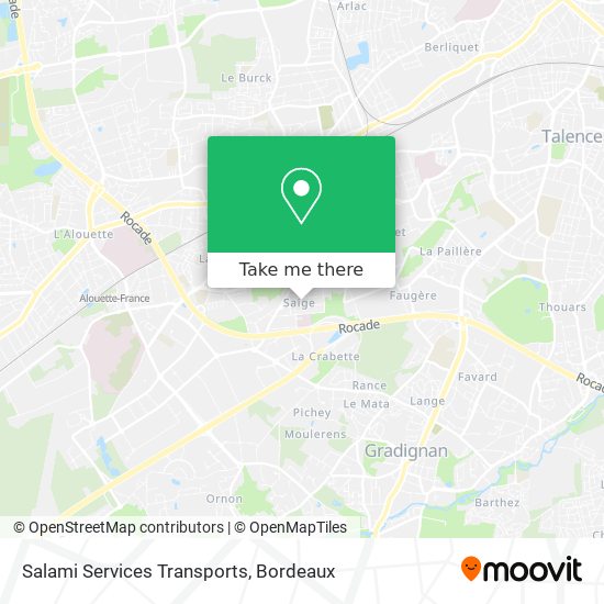 Salami Services Transports map