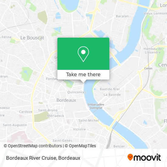 Bordeaux River Cruise map