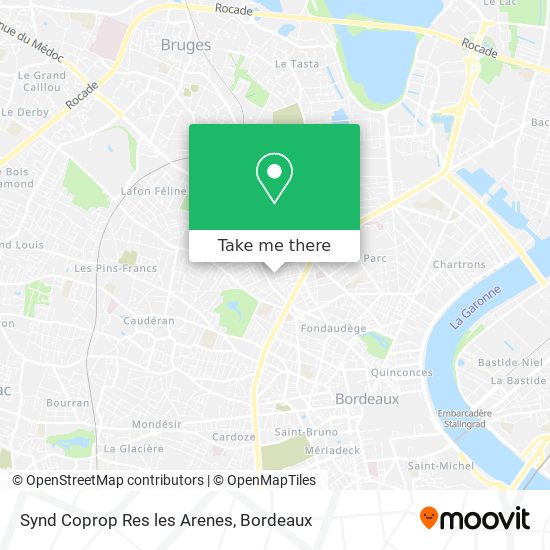 Synd Coprop Res les Arenes map