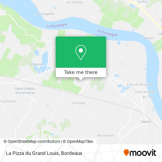 La Pizza du Grand Louis map