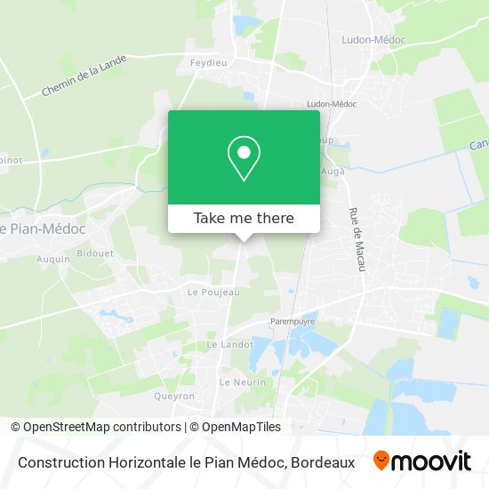 Construction Horizontale le Pian Médoc map