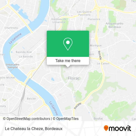 Le Chateau la Cheze map