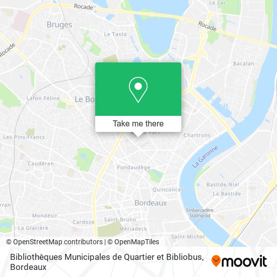 Bibliothèques Municipales de Quartier et Bibliobus map