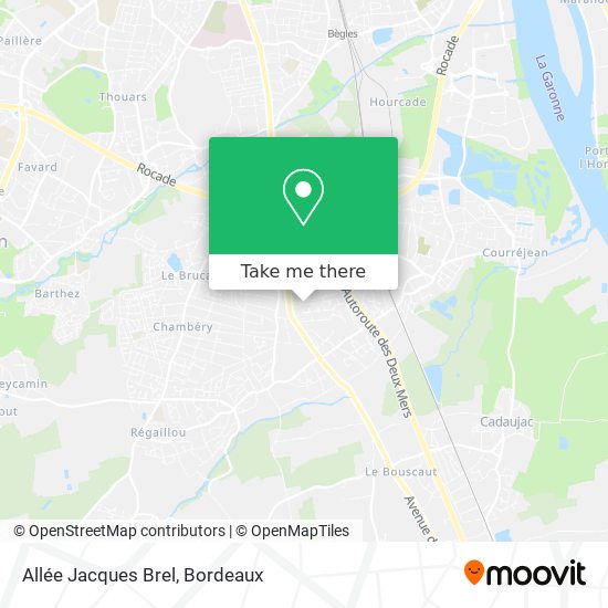 Allée Jacques Brel map