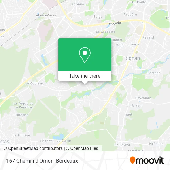167 Chemin d'Ornon map