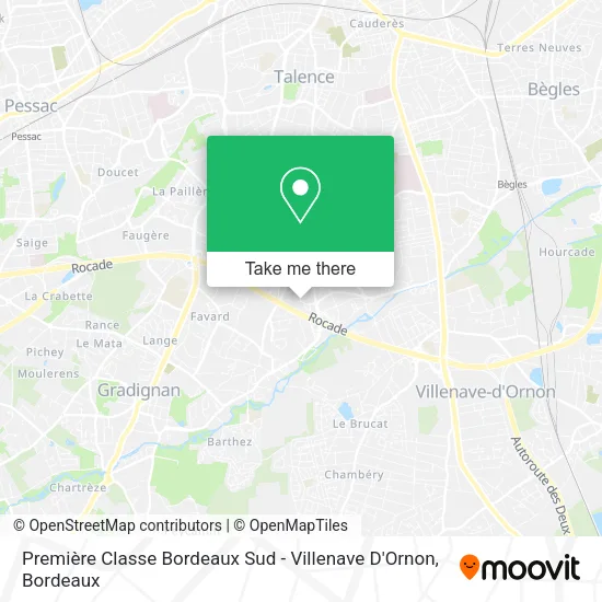 Première Classe Bordeaux Sud - Villenave D'Ornon map