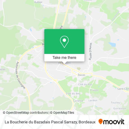 La Boucherie du Bazadais Pascal Sarrazy map