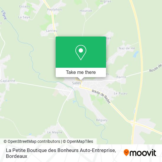 Mapa La Petite Boutique des Bonheurs Auto-Entreprise