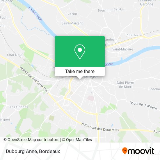 Mapa Dubourg Anne