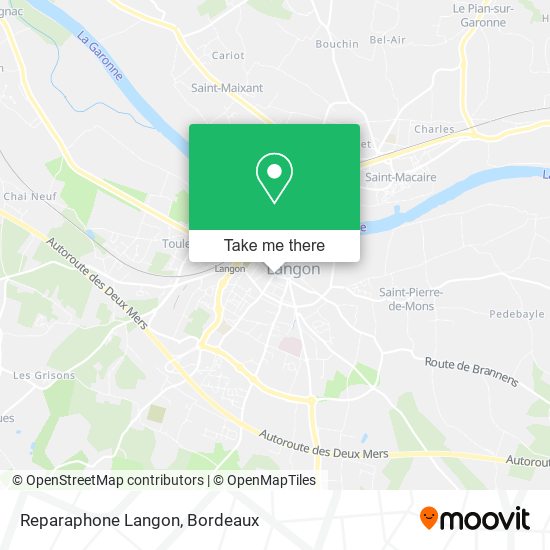 Mapa Reparaphone Langon