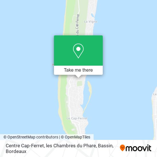 Mapa Centre Cap-Ferret, les Chambres du Phare, Bassin