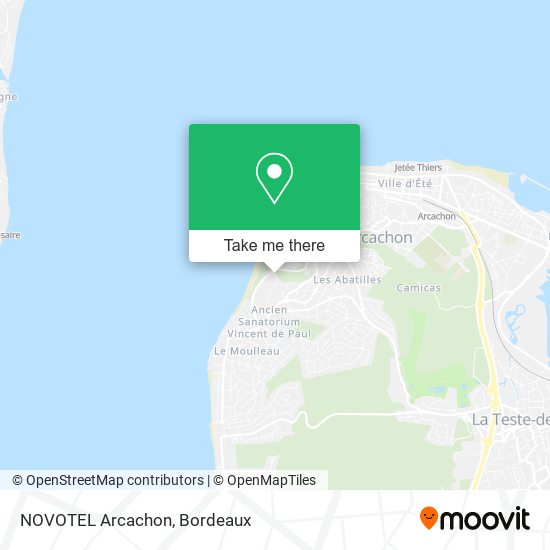 NOVOTEL Arcachon map