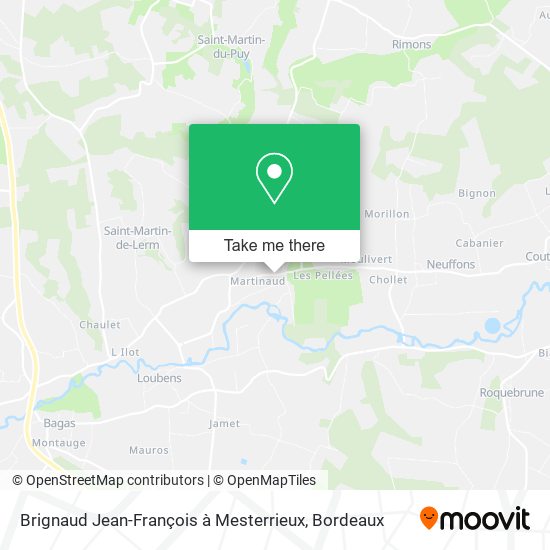 Brignaud Jean-François à Mesterrieux map