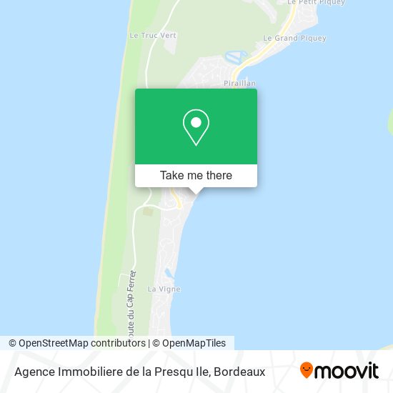 Mapa Agence Immobiliere de la Presqu Ile